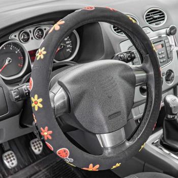 Xkeribom Lenkradbezug 37-38cm Lenkradschoner Lenkradschutz Aufsteckbare Lenkradabdeckung